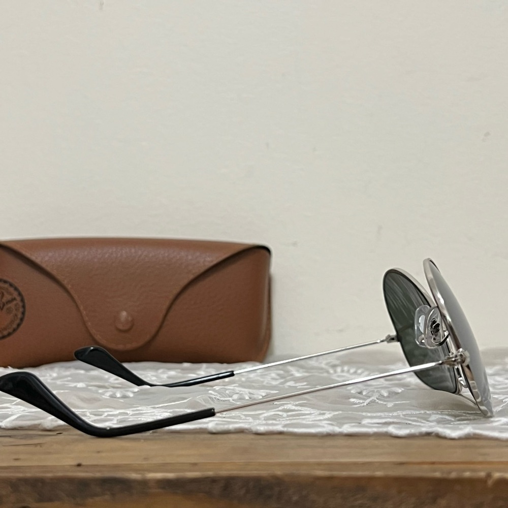 Ray-ban Authentic Aviators Silver Frames Reflective Lens RB 3025 Preppy Luxury - Picture 9 of 16